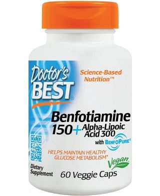 Benfotiamine 150 + Alpha-Lipoic Acid 300 - 60 vcaps
