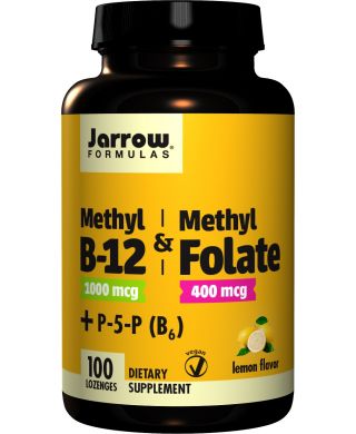 Methyl B-12 & Methyl Folate, 400mcg Lemon - 100 Lozenges