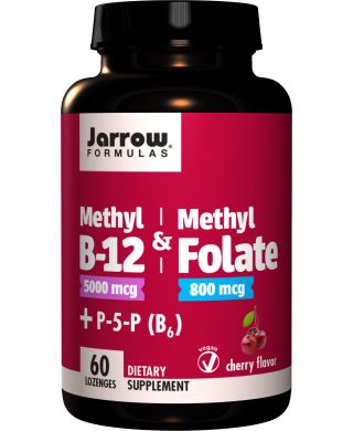 Methyl B-12 & Methyl Folate, 800mcg Cherry - 60 Lozenges