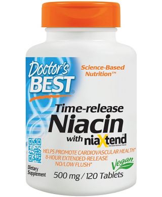 Time-release Niacin with niaXtend, 500mg - 120 tabs