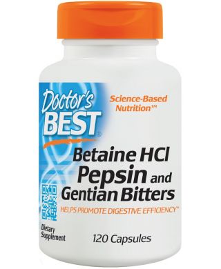 Betaine HCl Pepsin & Gentian Bitters - 120 caps