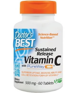 Sustained Release Vitamin C with PureWay-C, 500mg - 60 tabs