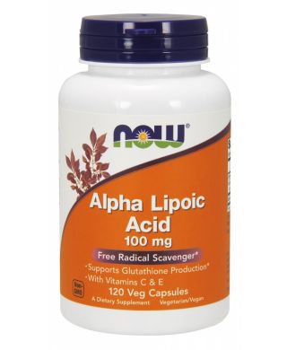 Alpha Lipoic Acid with Vitamins C & E, 100mg - 120 vcaps