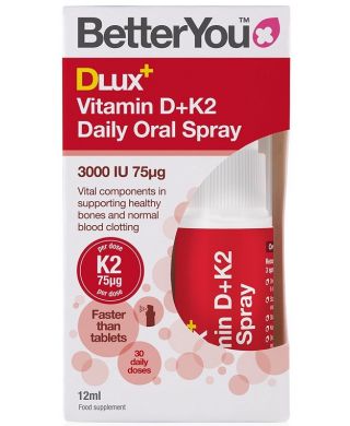 DLux+ Vitamin D+K2 Daily Oral Spray - 12 ml.