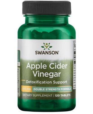 Apple Cider Vinegar, 200mg Double-Strength - 120 tabs