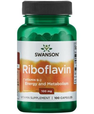 Riboflavin Vitamin B-2, 100mg - 100 caps