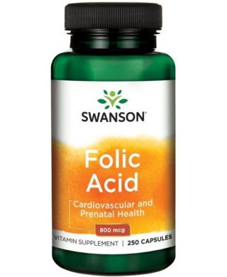 Folic Acid, 800mcg - 250 caps
