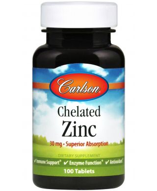 Chelated Zinc, 30mg - 100 tabs