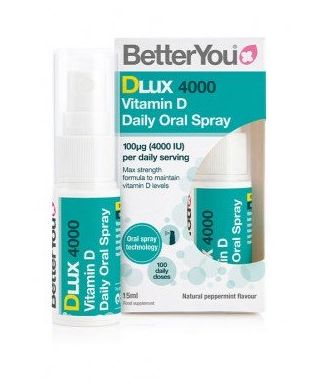 DLux 4000 Daily Vitamin D Oral Spray, Natural Peppermint - 15 ml.
