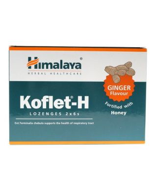 Koflet-H, Ginger - 12 lozenges