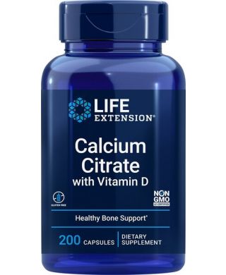 Calcium Citrate with Vitamin D - 200 vcaps
