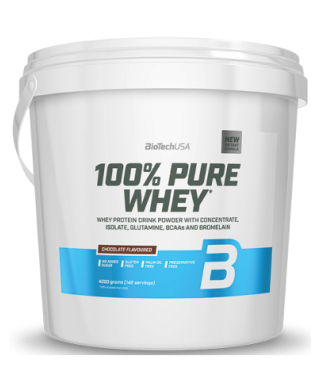 100% Pure Whey, Chocolate - 4000g