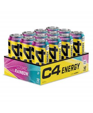 C4 Explosive Energy Drink, Cosmic Rainbow - 12 x 500 ml.