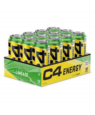 C4 Explosive Energy Drink, Twisted Limeade - 12 x 500 ml.