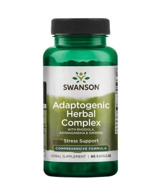 Adaptogenic Herbal Complex with Rhodiola, Ashwagandha & Ginseng - 60 caps