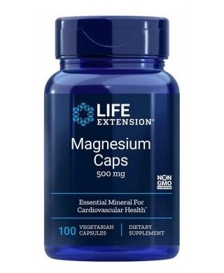 Magnesium Caps, 500mg - 100 vcaps