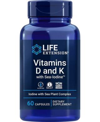Vitamins D and K with Sea-Iodine - 60 caps