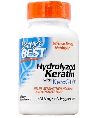 Hydrolyzed Keratin, 500mg - 60 vcaps