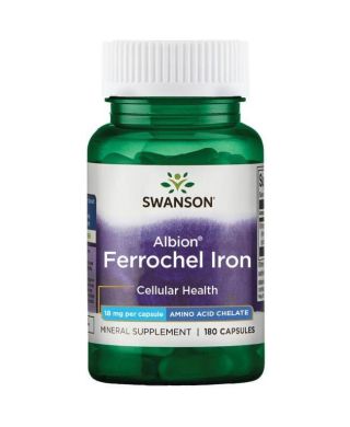 Albion Ferrochel Iron, 18mg - 180 caps