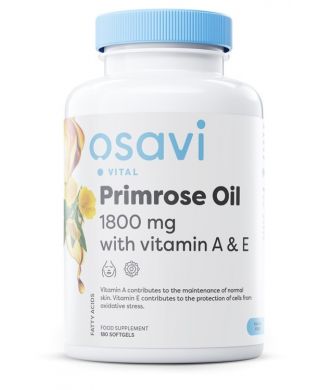 Primrose Oil with Vitamin A & E, 1800mg - 180 softgels