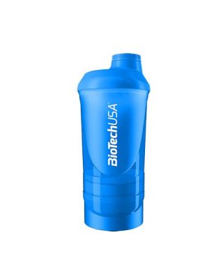 Wave+ Shaker, Blue - 600 ml. (+ 200 ml.+ 150 ml.)
