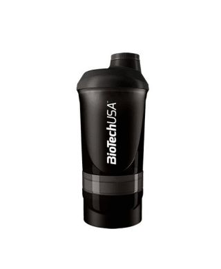 Wave+ Shaker, Black Smoke - 600 ml. (+ 200 ml.+ 150 ml.)