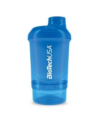 Wave+ Shaker, Blue - 300 ml. (+ 150 ml.)