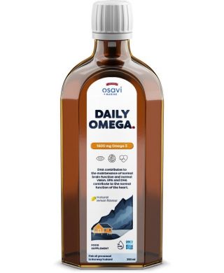 Daily Omega, 1600mg Omega 3 (Natural Lemon) - 250 ml.