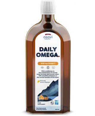 Daily Omega, 1600mg Omega 3 (Natural Lemon) - 500 ml.