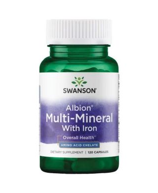 Albion Multi-Mineral with Iron - 120 caps
