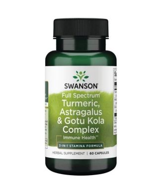 Full Spectrum Turmeric, Astragalus & Gotu Kola Complex - 60 caps