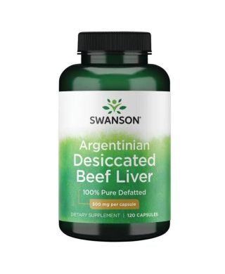 Argentinian Desiccated Beef Liver, 500mg - 120 caps