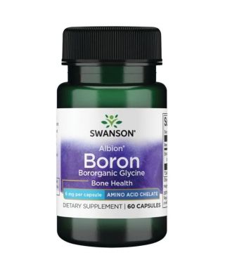 Albion Boron Bororganic Glycine, 6mg - 60 caps