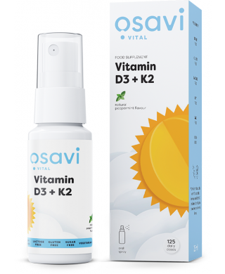 Vitamin D3 + K2 Oral Spray, Peppermint - 25 ml.