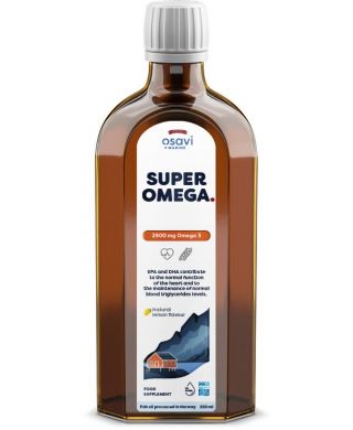 Super Omega, 2900mg Omega 3 (Lemon) - 250 ml.