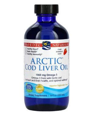 Arctic Cod Liver Oil, 1060mg Strawberry - 237 ml.