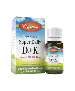 Super Daily D3 + K2, 2000 IU - 10 ml.