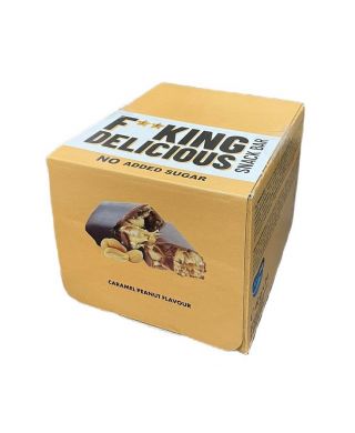 Fitking Delicious Snack Bar, Caramel Peanut - 24 x 40g