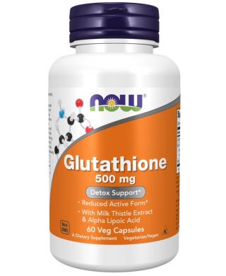 Glutathione with Milk Thistle Extract & Alpha Lipoic Acid, 500mg - 60 vcaps