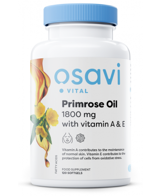 Primrose Oil with Vitamin A & E, 1800mg - 120 softgels