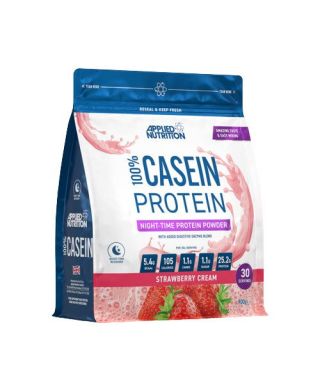 100% Casein Protein, Strawberry Cream - 900g