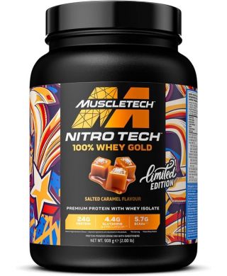 Nitro-Tech 100% Whey Gold, Salted Caramel - 908g
