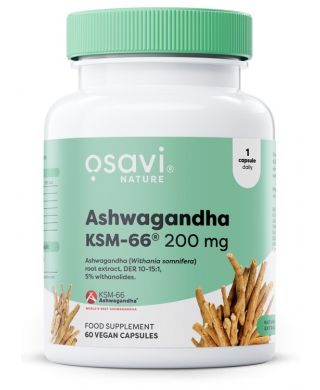 Ashwagandha KSM-66, 200mg - 60 vegan caps