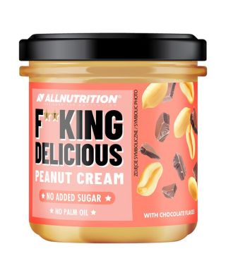 Fitking Delicious Peanut Cream, with Chocolate Flakes - 350g