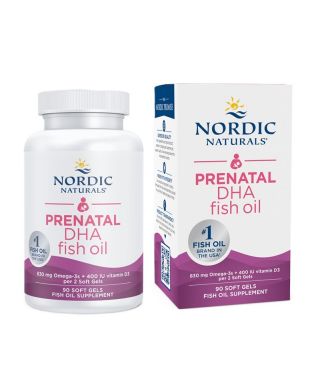 Prenatal DHA, 830mg Omega-3 + 400 IU D3 Unflavored - 90 softgels