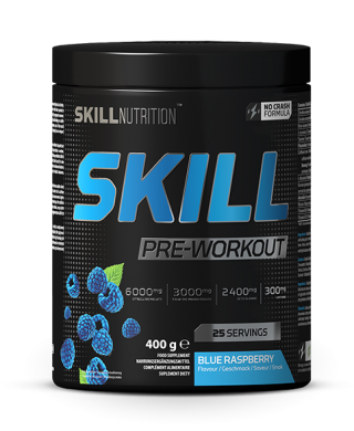 Skill Pre-Workout, Blue Raspberry - 400g