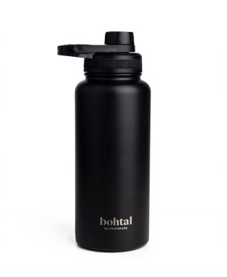 Bohtal Insulated Sports Bottle, Black - 960 ml.