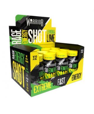 Rage Energy Shot, Lemon & Lime - 12 x 60 ml.