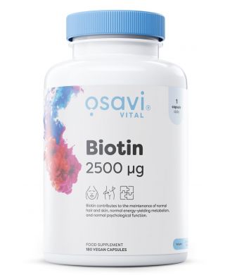Biotin, 2500mcg - 180 vegan caps