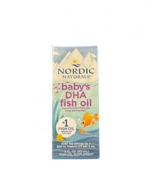 Baby's DHA Fish Oil, 1050mg Omega-3 with Vitamin D3 - 60 ml.